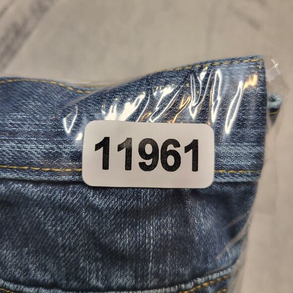 Old Navy Loose Jeans Mens 37x33 Blue Denim Straight Leg Distressed Faded Washed - Picture 10 of 10